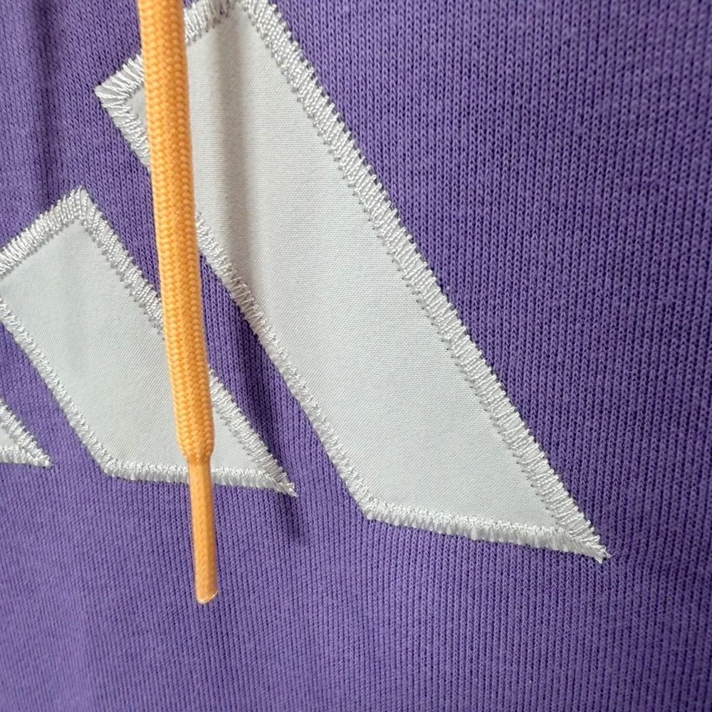 Adidas Mens Purple Sleeveless Basketball Hoodie Sweatshirt Large Magic Lilac